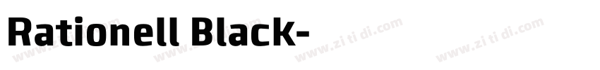 Rationell Black字体转换